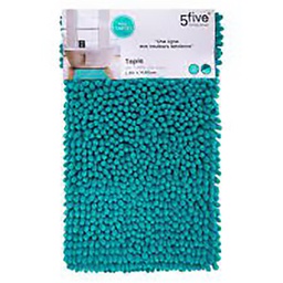 [15689] TAPIS MAXI CHENILLE 50X80 TURQ
