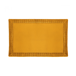 [15690] TAPIS MEMOIRE FORME BISC 80X50 MOUTARDE