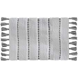 [13986] TAPIS COTON POMPOM 50X75 GRIS