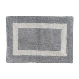 [15677] TAPIS COTON RECTANGLE 50X75 GRIS