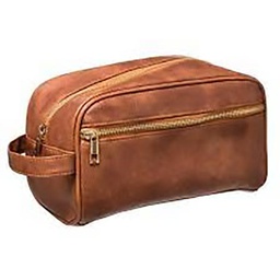 [13989] TROUSSE TOILETTE VINTAGE CUIR