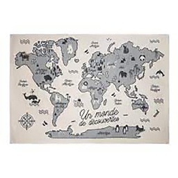 [14022] TAPIS CARTE DU MONDE 100X150