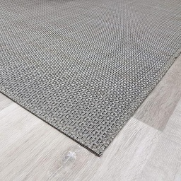[14061] TAPIS VINYLE TRESSE CADRE1 SILVER 200X290