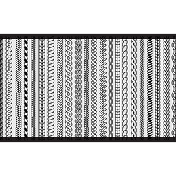 [14071] TAPIS VINYLE TRESSE GEOM PANAL 140X200