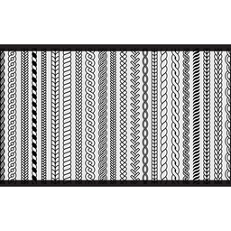 [14072] TAPIS VINYLE TRESSE GEOM PANAL 160X230