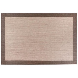 [14077] TAPIS VINYLE TRESSE BEIGE-TOAST 120X180