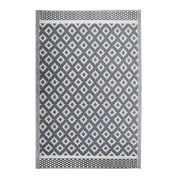 [14082] TAPIS VINYLE TRESSE GRIS-GRIS 60X200