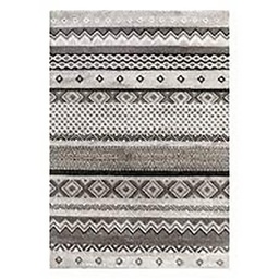 [14118] TAPIS BAMBOU ETNIC BLANC-GRIS 160X240