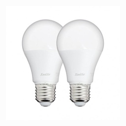 [16155] PACK 2 AMPOULES LED A60 OPAQUES SMD E27 806LM 4000K 9W