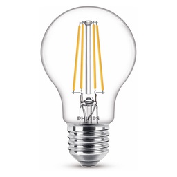 [16177] AMPOULE LED A60 TRANSPARENTE A FILAMENT E27 806LM 2700K 7W