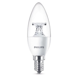 [16194] AMPOULE LED FLAMME TRANSPARENTE E14 470LM 4000K 4W