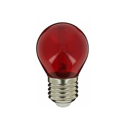 [16214] AMPOULE CLASSIQUE LED - P45 ROUGE A FILAMENT - E27 ROUGE 2W