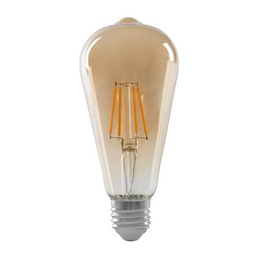 [16219] AMPOULE LED FILAMENT VINTAGE ST64 AMBRE E27 806LM 1800K