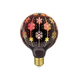 [16237] AMPOULE LED DECO G125 E27 3D MOTIF FLOCON