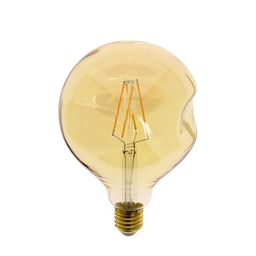 [16240] AMPOULE LED FILAMENT DECO E27 G125 AMBRE IRREGULIERE