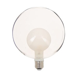 [16283] AMPOULE DECO DOUBLE VERRE OPAQUE G125 250LM 2700°K