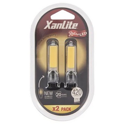 [16301] PACK 2 AMPOULES LED FILAMENT G9 400LM 3000K