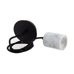 [16329] SUSPENSION DECO MARBRE E27 BLANC