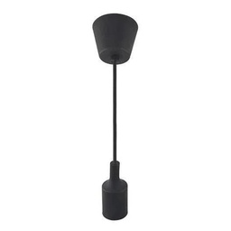 [16336] SUSPENSION E27 60W MAX IP20 - METAL NOIR