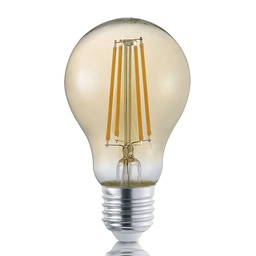 [16554] AMPOULE TRIO E27 FILAMENT 8W/ 700LM 2700K SWITCH-DIM 1 X A60 PEAR AMBER BLISTER