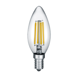 [16556] AMPOULE TRIO E14 FILAMENT 4W/ 470LM 2700K SWITCH-DIM 1X CANDLE CLEAR BLISTER
