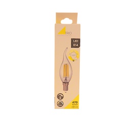 [16557] AMPOULE TRIO E14 FILAMENT 4W/ 470LM 2700K SWITCH-DIM 1X CANDLE TIP CLEAR BLISTER