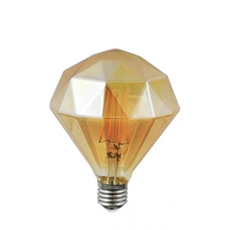 [16564] AMPOULE TRIO E27 FILAMENT 4W 320LM 2700K 1X DIAMOND AMBER
