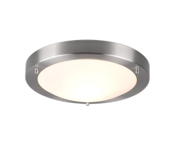 [17017] PLAFONNIER TRIO CONDUS EXCL. 1xE27, MAX.60W H:8cm, D:31,5cm Nickel mat