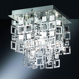 [17027] PLAFONNIER REALITY QUADRATO EXCL. 1 X E27, MAX. 60W W:24CM, H:26CM,