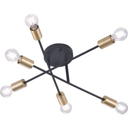 [17103] PLAFONNIER TRIO CROSS EXCL. 6 X E27, MAX. 40W D:54,5CM, H:20CM