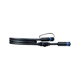 [17224] CABLE EXTERIEUR PLUG &amp; SHINE 1M 1IN-2OUT 2X1,5QMM IP68 NOIR PLASTIQUE