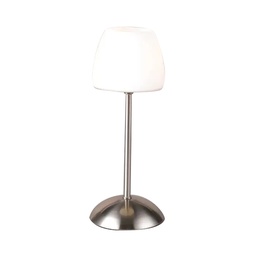 [17322] LAMPE A POSER NICKEL MAT E27