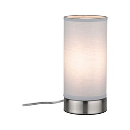 [17554] LAMPE A POSER PIA MAX 1X25W E14 BLANC ACIER