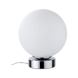 [17556] LAMPE A POSER AARI MAX 1X20W E14 CHROME OPALE