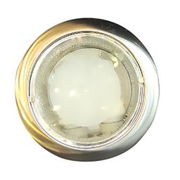 [17668] SPOT ENCASTRABLE 2XPLC BLANC VITRE GIVRE