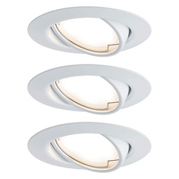 [17715] SPOT ENCASTRE COIN LED ORIENTABLE 3X5W 230VBLANC DEPOLI