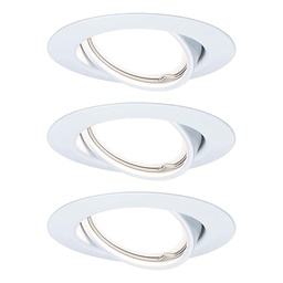 [17716] SPOT EBL COIN ORIENTABLE LED 3 NIVEAU GRADABLE 3X5W 230V 51MM BLANC