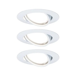 [18963] SPOT EBL ROND ORIENTABLE LED 3 NIVEAU GRADABLE 3X5W 230V GU10 51MM BLANC