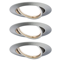 [18964] SPOT EBL ROND ORIENTABLE LED 3X5W GU10 230V 51MM ACIER BROSSE