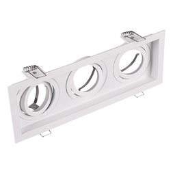 [17748] ECLAIRAGE ENCASTRE TRIO KENAI EXCL. 3 X GU10 25,2 X 9,2CM