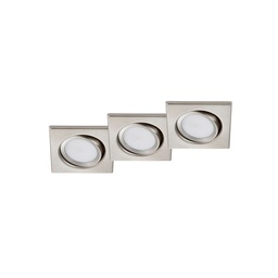 [17797] ECLAIRAGE ENCASTRE TRIO RILA INCL. 3 X SMD, 5W, 3000K, 370LM 9X9CM
