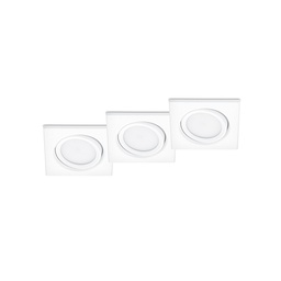 [17799] ECLAIRAGE ENCASTRE TRIO RILA INCL. 3 X SMD, 5W, 3000K, 370LM D:9CM