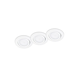 [17801] ECLAIRAGE ENCASTRE TRIO RILA INCL. 3 X SMD, 5W, 3000K, 370LM D:9CM
