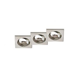 [17813] ECLAIRAGE ENCASTRE TRIO JURA EXCL. 3 X GU10, MAX. 15W 9X9CM