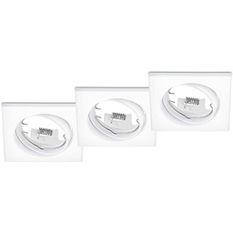 [17814] ECLAIRAGE ENCASTRE TRIO JURA EXCL. 3 X GU10, MAX. 15W 9X9CM