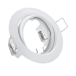 [17826] ECLAIRAGE ENCASTRE - JURA ROND BLANC MAT EXCL.1XGU10 MAX.15W D:9CM
