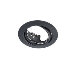 [17827] ECLAIRAGE ENCASTRE - JURA ROND NOIR MAT  EXCL.1XGU10 MAX.15W D:9CM