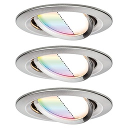 [17832] SPOT ENCASTRE NOVA PLUS ZB COIN RGBW 3X2,5W AC BR