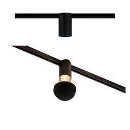 [17912] URAIL SOCKET MAX20W E27 NOIR MAT 230V METAL
