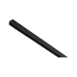 [17922] URail RAIL 2M NOIR MAT/METAL
